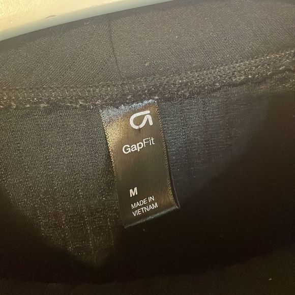 •GAP•ATHLETIC BLACK RIBBED MOCK NECK SWEATER SIZE MEDIUM - Picture 3 of 7